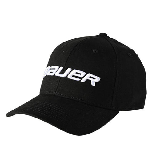 Bauer Core Fitted Cap Apparel Bauer Black Yth