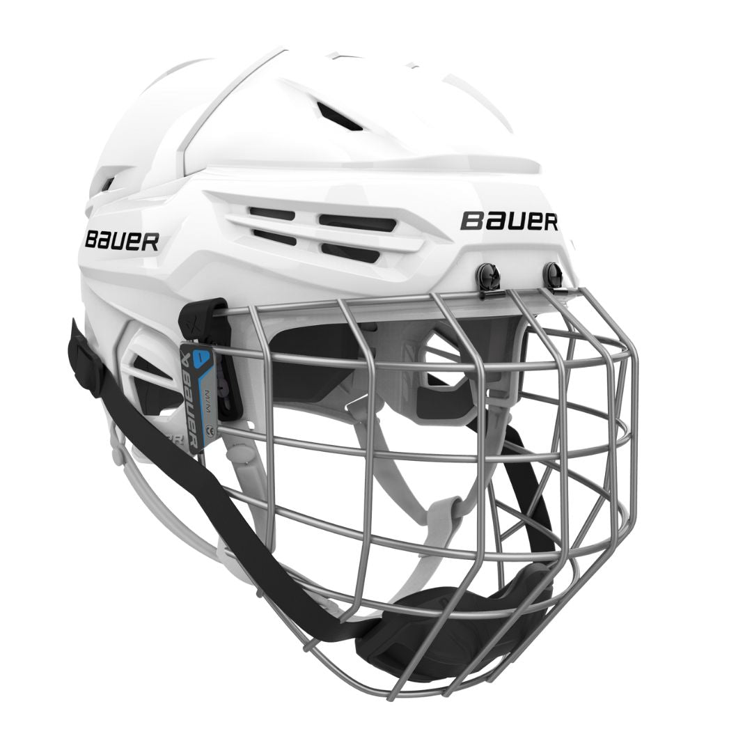 Bauer Re-Akt 55 Helmet Combo Helmets Bauer White S