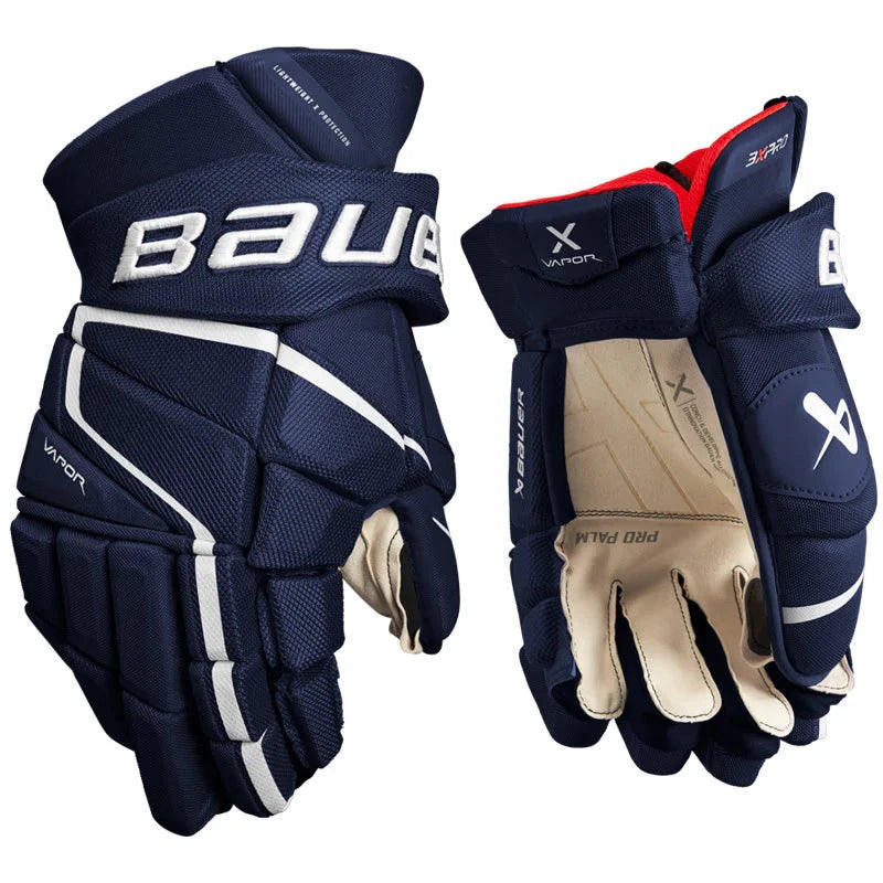 Bauer Vapor 3x Pro Sr Glove Gloves Bauer Navy 14"