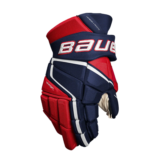 Bauer Vapor 3x Pro Sr Glove Gloves Bauer Navy/Red/White 14"