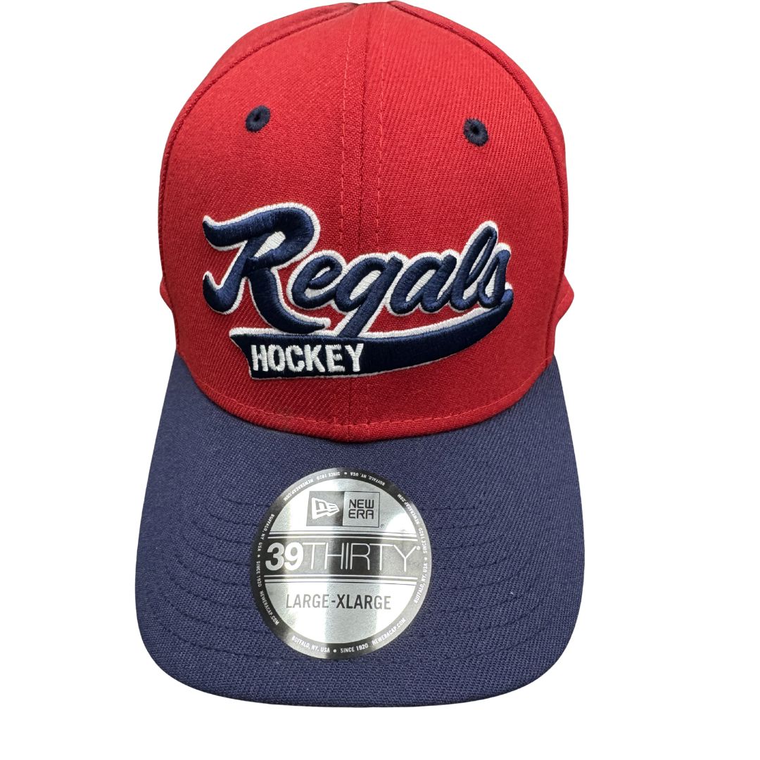 Buffalo Regals New Era "REGALS HOCKEY" Script Hat Apparel New Era Caps