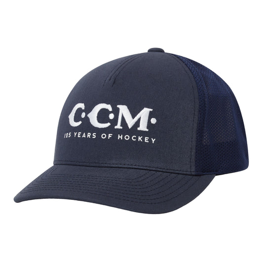 CCM 125th Year Meshback Cap Apparel CCM OSFA True Navy