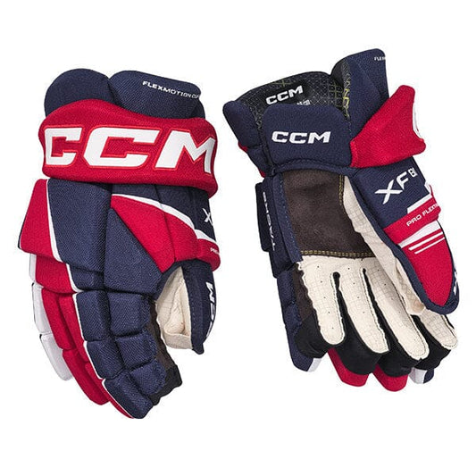 CCM Tacks XF 80 Jr Glove Gloves CCM Navy/Red/White 10"