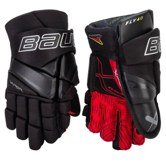 S25 Bauer Vapor FlyPro Sr Glove Gloves Bauer Black/White 14"