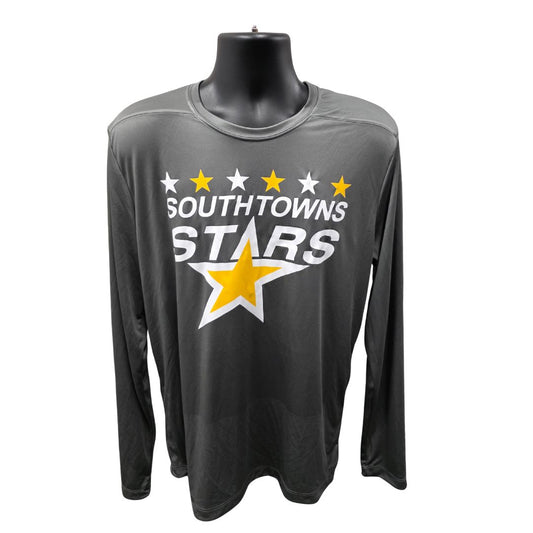 Southtowns Stars Grey AK Long Sleeve Shirt Apparel AK Adult Small