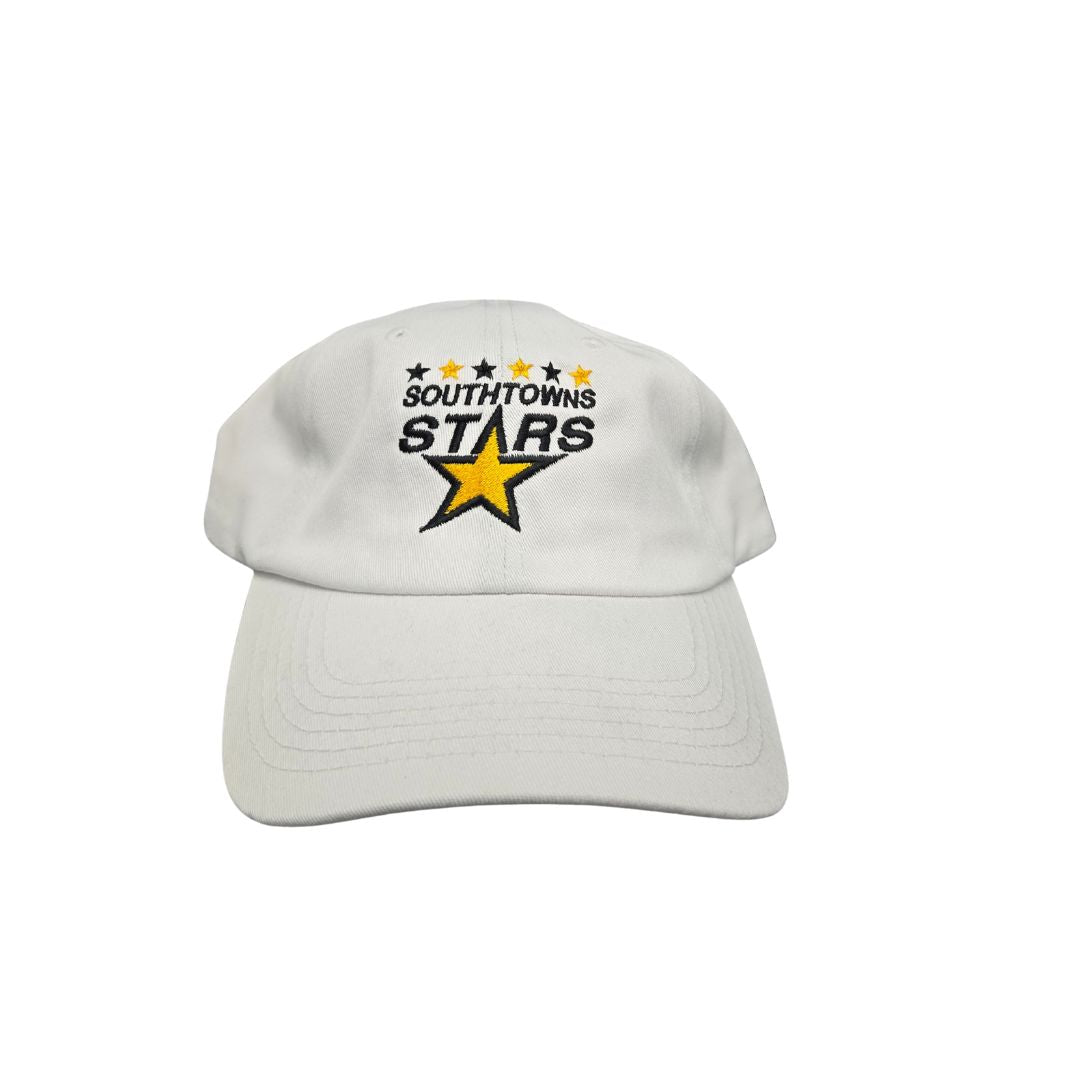 Southtowns Stars Relaxed Adjustable Dad Cap White Accessories AK