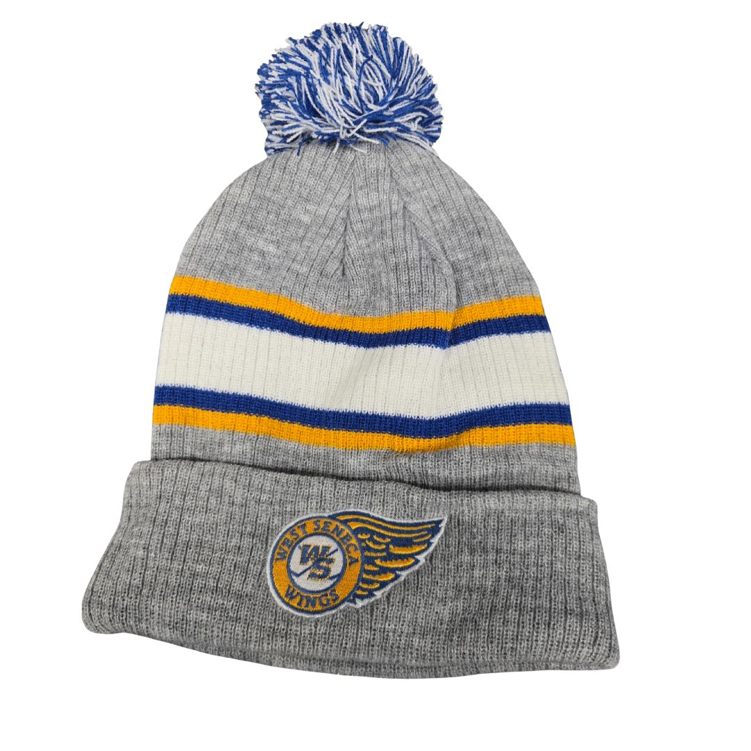 West Seneca Wings AK Adult Blue Pom Toque Accessories AK