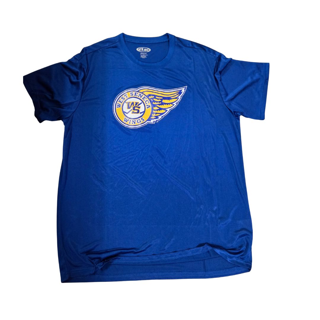 West Seneca Wings Royal AK Short Sleeve Apparel AK Youth Small
