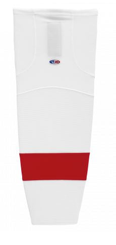 AK HS2100 Cut and Sew Poly Sock The HOCKEY CONNECTION Youth Detroit White 