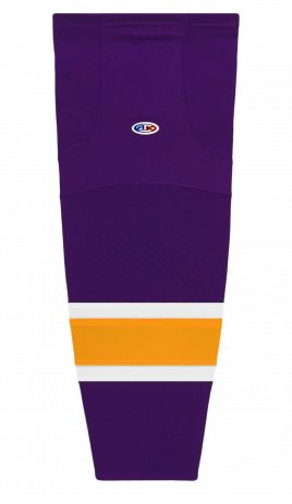 AK HS2100 Cut and Sew Poly Sock The HOCKEY CONNECTION Youth Vintage LA Purple 