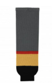 AK Knit Team Hockey Socks Apparel AK Intermediate Medium (26") Vegas Black 
