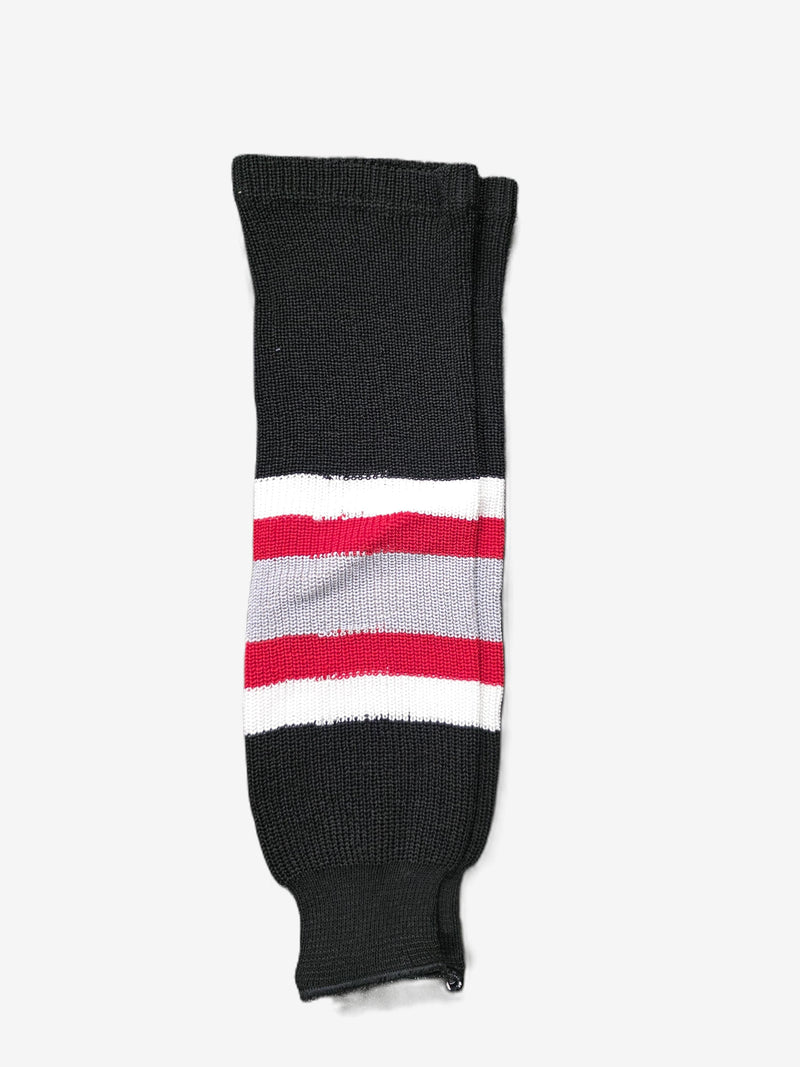 AK Knit Team Hockey Socks Apparel AK Yth Small (22") Buffalo Sabres Goathead Black 