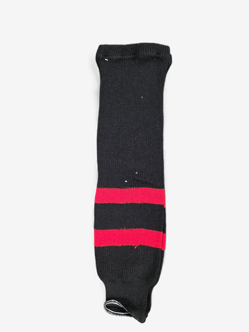 AK Knit Team Hockey Socks Apparel AK Yth Small (22") Chicago Black 