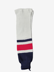 AK Knit Team Hockey Socks Apparel AK Yth Small (22") Columbus White 