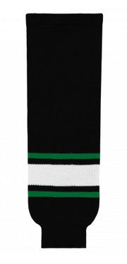 AK Knit Team Hockey Socks Apparel AK Yth Small (22") Dallas Black 