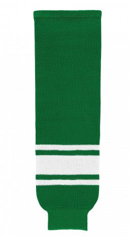 AK Knit Team Hockey Socks Apparel AK Yth Small (22") Kelly/White 