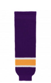 AK Knit Team Hockey Socks Apparel AK Yth Small (22") LA Kings Purple 