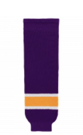 AK Knit Team Hockey Socks Apparel AK Yth Small (22") LA Kings Purple 