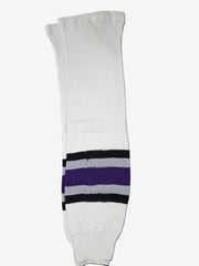AK Knit Team Hockey Socks Apparel AK Yth Small (22") LA Kings White 