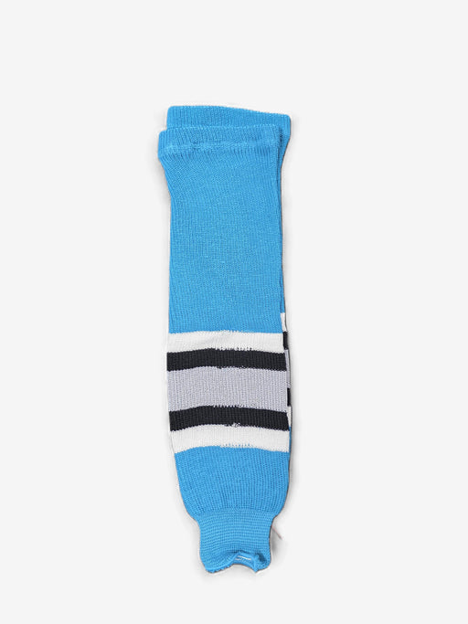 AK Knit Team Hockey Socks Apparel AK Yth Small (22") San Jose Teal 