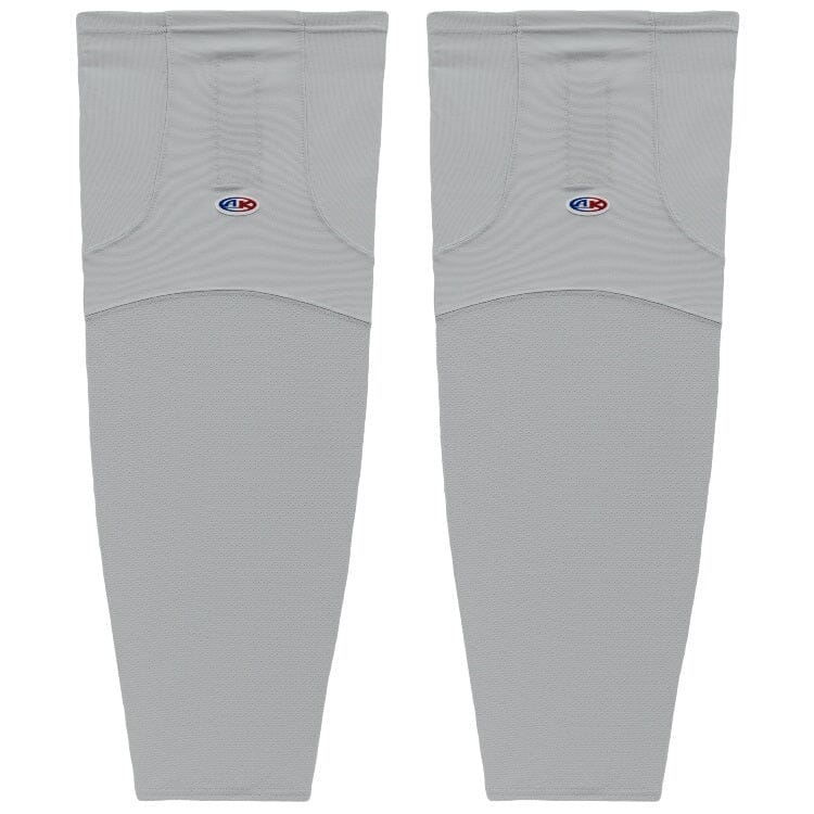 AK Poly Solid Hockey Socks Apparel AK Yth Small (22") Grey 
