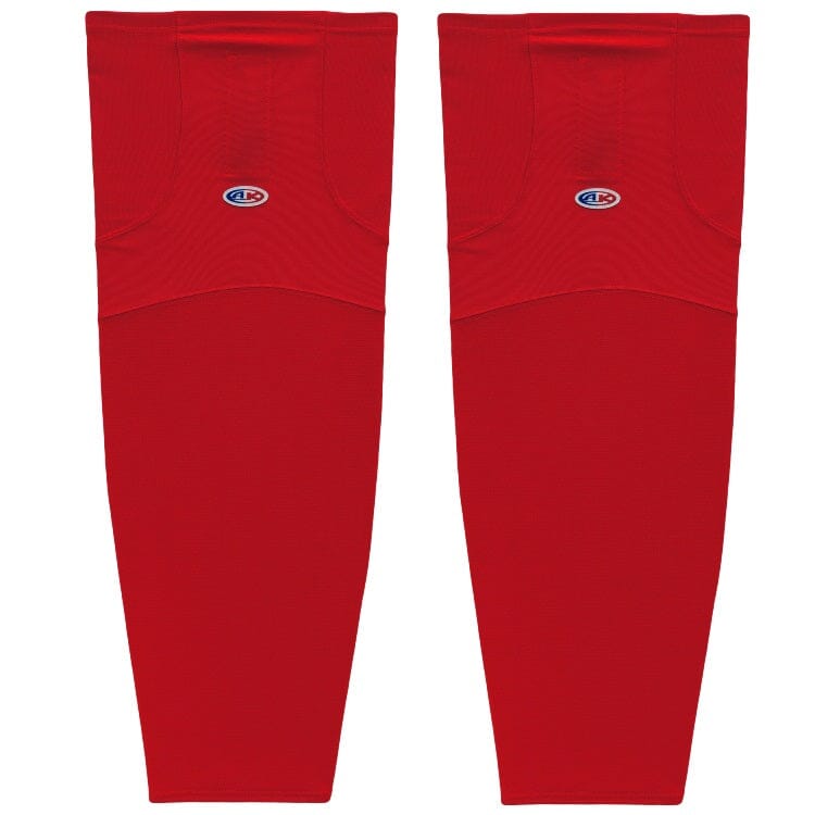 AK Poly Solid Hockey Socks Apparel AK Yth Small (22") Red 