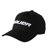 Bauer Core Fitted Cap Apparel Bauer Black Yth 