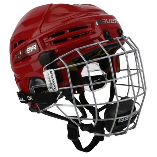 Bauer Re-Akt 100 Yth Helmet Combo Helmets Bauer Red