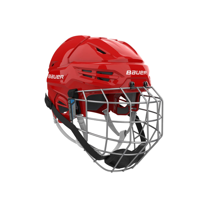 Bauer Re-Akt 55 Helmet Combo Helmets Bauer Red SM 