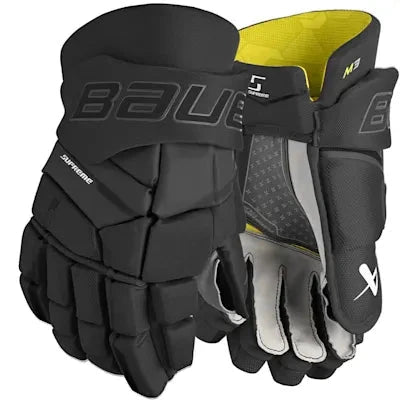 bauer supreme s29 handschuhe Bauer Supreme M3 Hockey Glove - Senior - Black/White