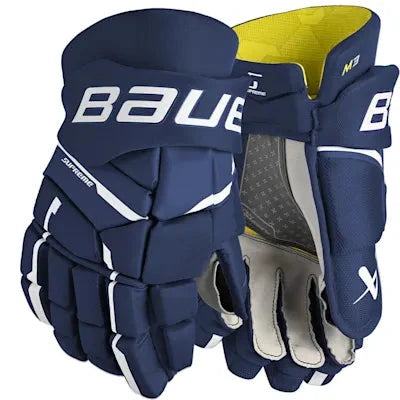 bauer supreme 3s handschuhe Bauer Supreme M3 Hockey Glove - Senior - Navy