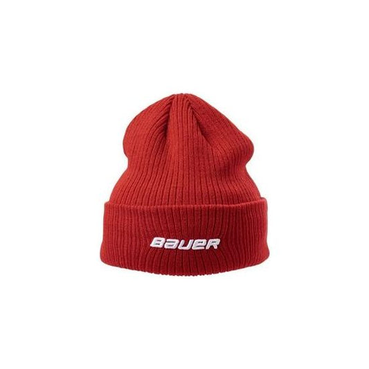 Bauer Team Ribbed Toque Apparel Bauer Red