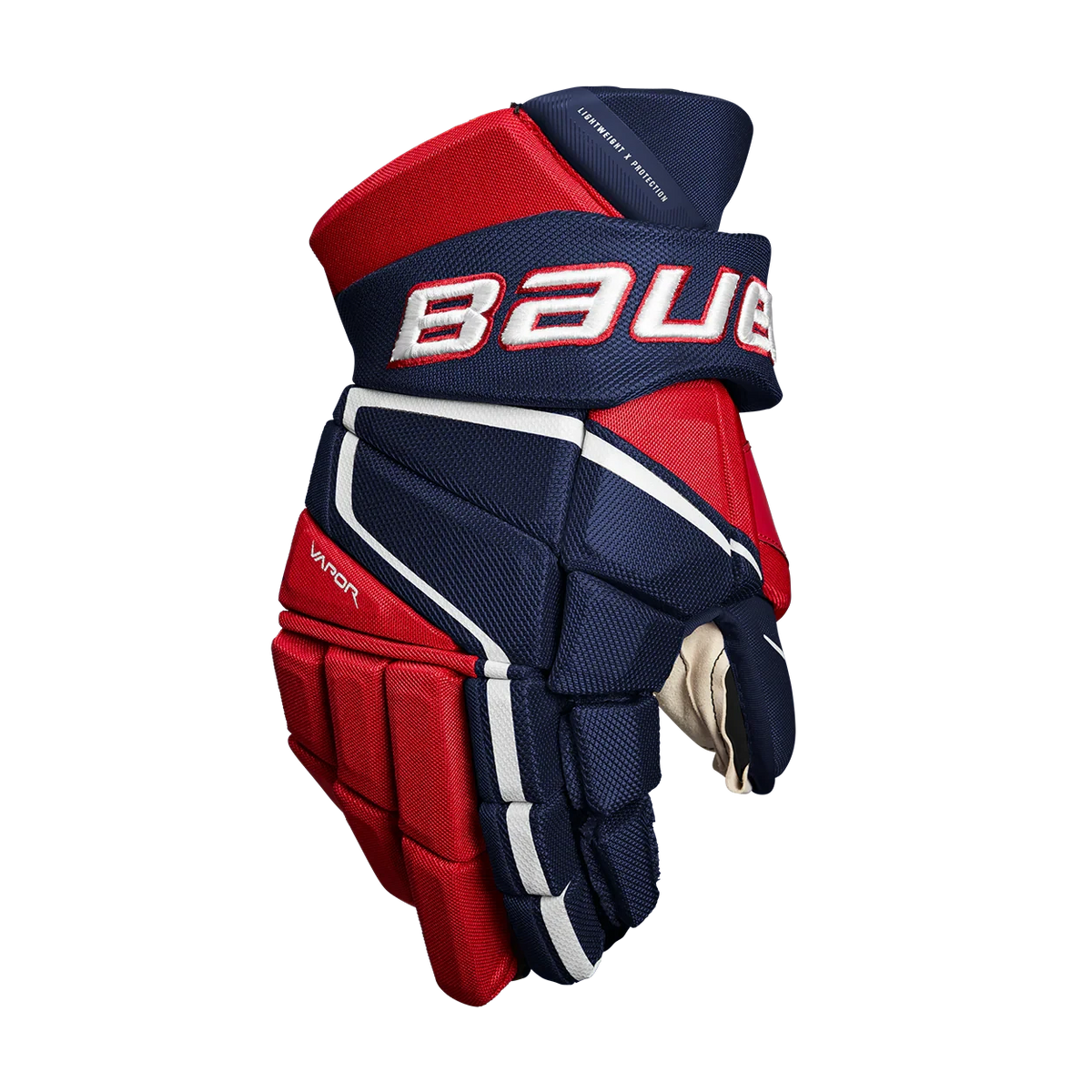 Bauer Vapor 3x Pro Sr Glove Gloves Bauer Navy/Red/White 14" 