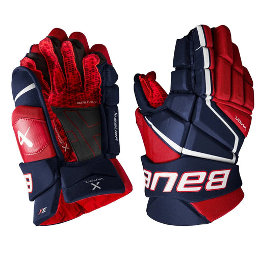 Bauer Vapor 3x Sr Glove Gloves Bauer Navy/Red/White 14" 
