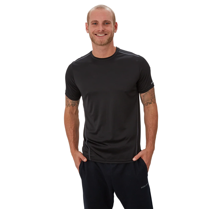 Bauer Vapor Tech Tees Apparel Bauer Yth Black XXS