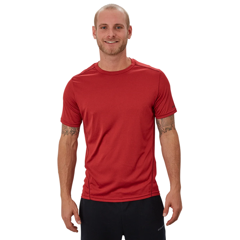 Bauer Vapor Tech Tees Apparel Bauer Yth Red XXS