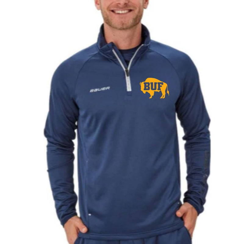 Buffalo hockey Bauer Vapor 1/4 Zip Apparel The HOCKEY CONNECTION Yth Navy M