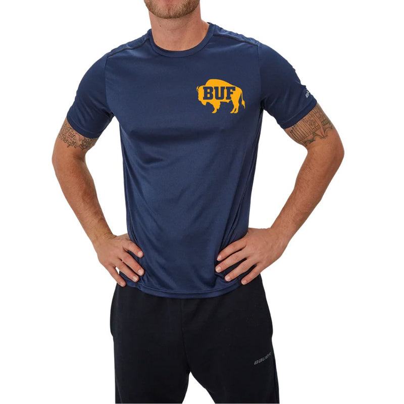 Buffalo Hockey Bauer Vapor Tee Apparel The HOCKEY CONNECTION Youth XXS Navy