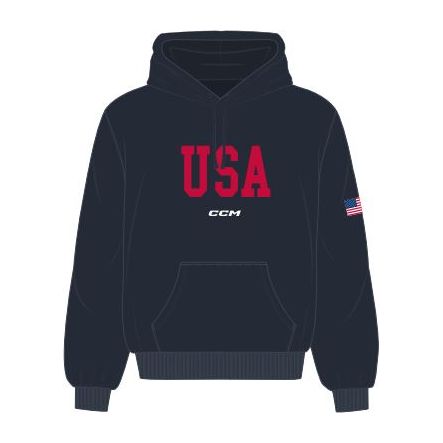 CCM 4 Nations USA Adult Fleece Hoodie Apparel CCM SM 