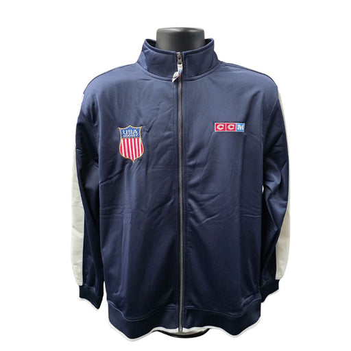 CCM Adult Full Zip Fleece USA Hoodie Apparel CCM SM 