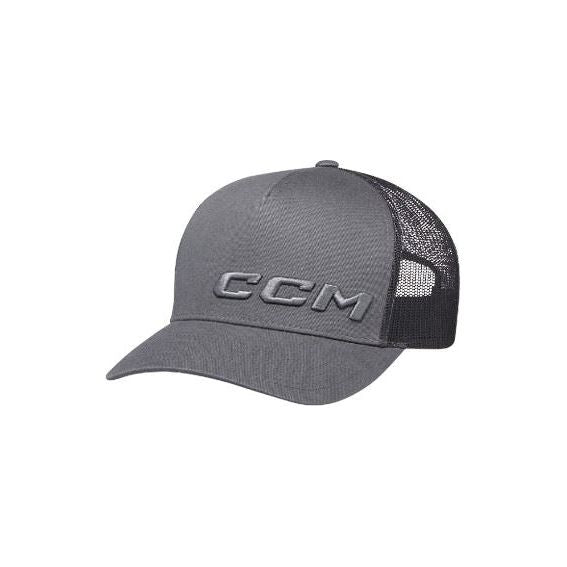 CCM Core Meshback Trucker Cap Apparel CCM Adult Charcoal