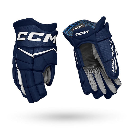 CCM Jetspeed FT880 Jr Gloves Gloves CCM Navy/White 10" 