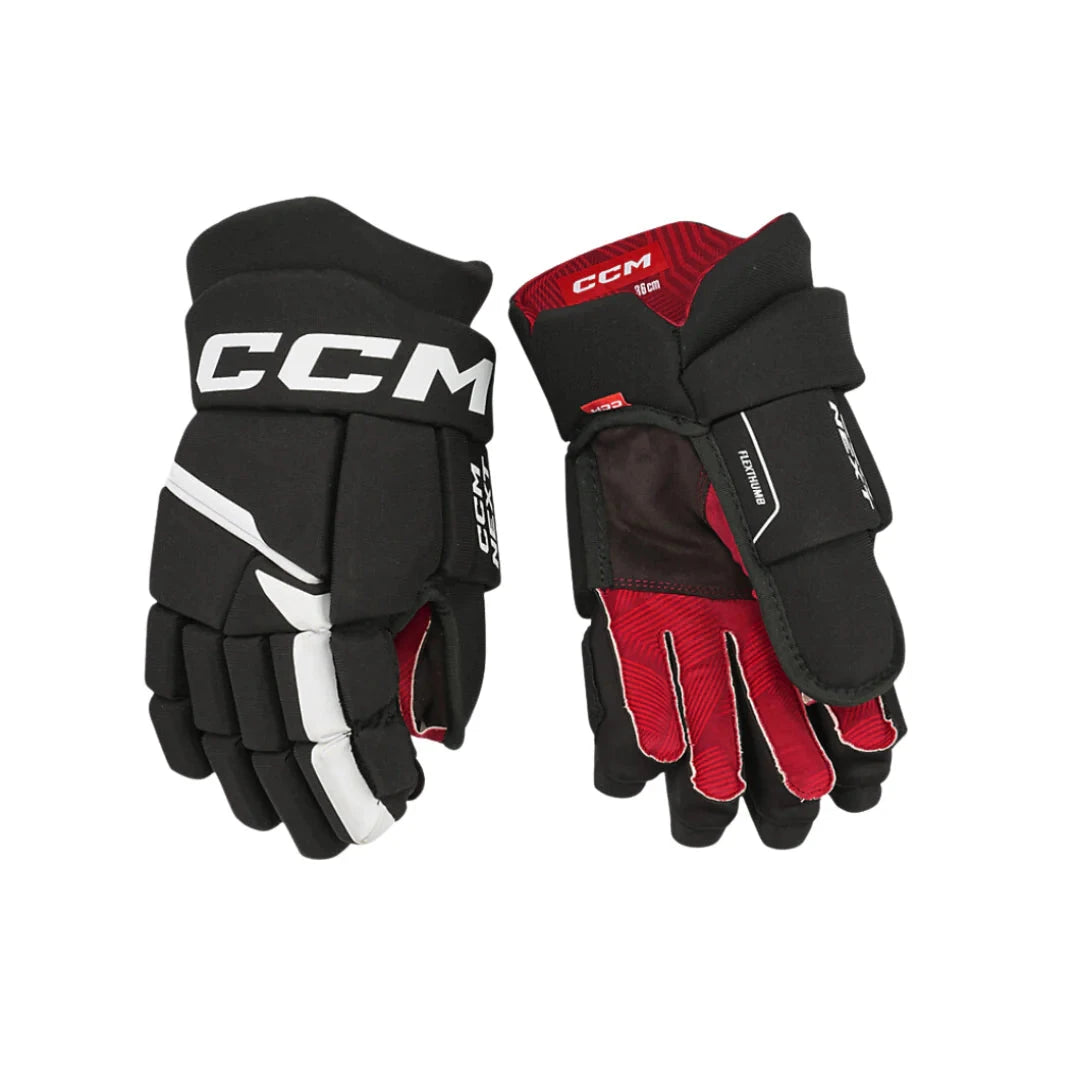CCM Next Jr Glove Gloves CCM Black/White 10" 