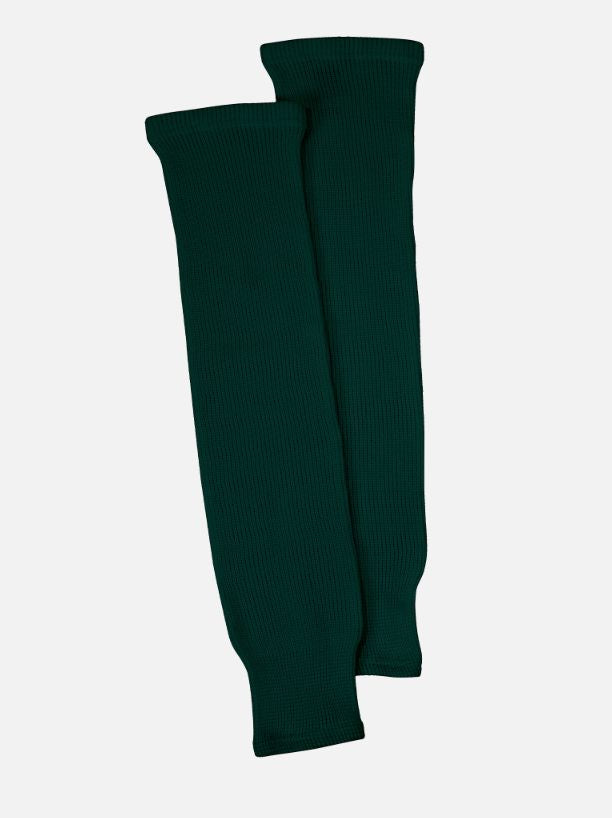 CCM S100P Knit Hockey Socks Apparel CCM Yth (18") Dark Green 