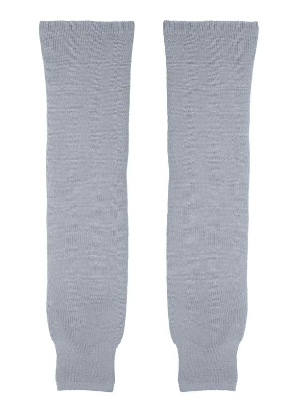 CCM S100P Knit Hockey Socks Apparel CCM Yth (18") Grey 