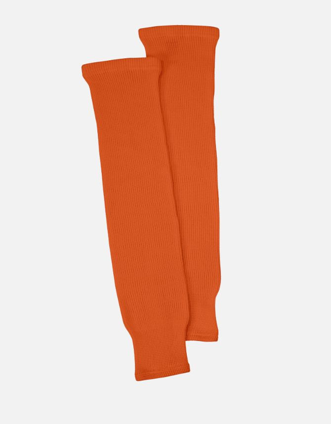 CCM S100P Knit Hockey Socks Apparel CCM Yth (18") Orange 