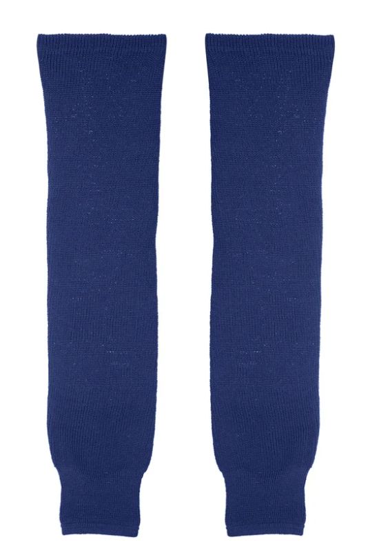 CCM S100P Knit Hockey Socks Apparel CCM Yth (18") Royal 