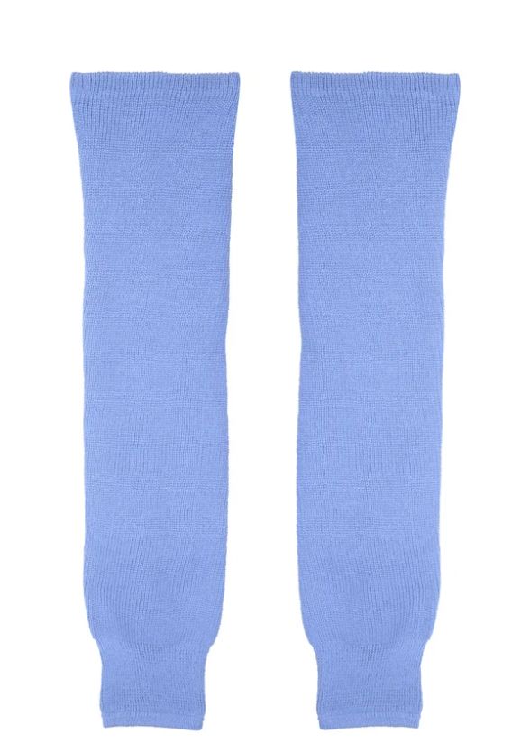 CCM S100P Knit Hockey Socks Apparel CCM Yth (18") Sky Blue 