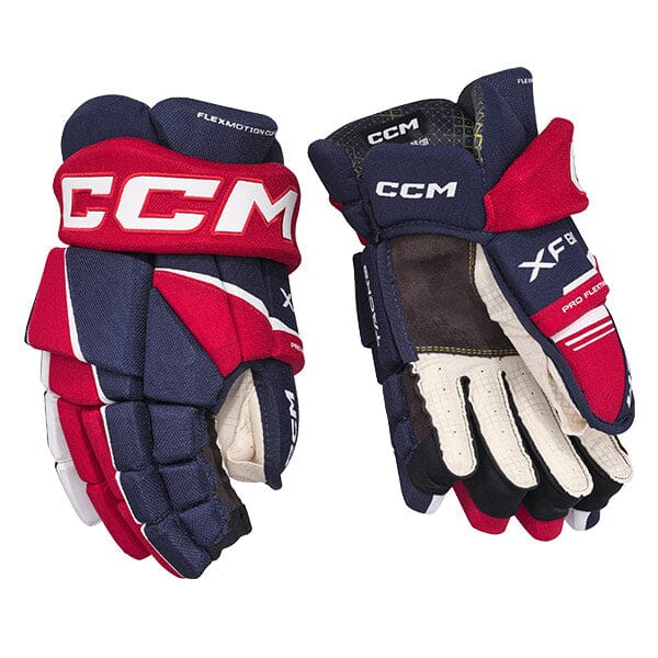 CCM Tacks XF 80 Jr Glove Gloves CCM Navy/Red/White 10" 