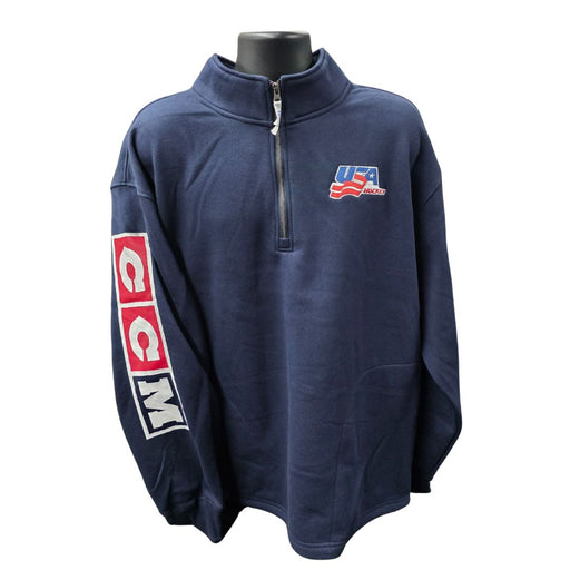 CCM USA Olympic Adult 1/4 Zip Apparel CCM SM 